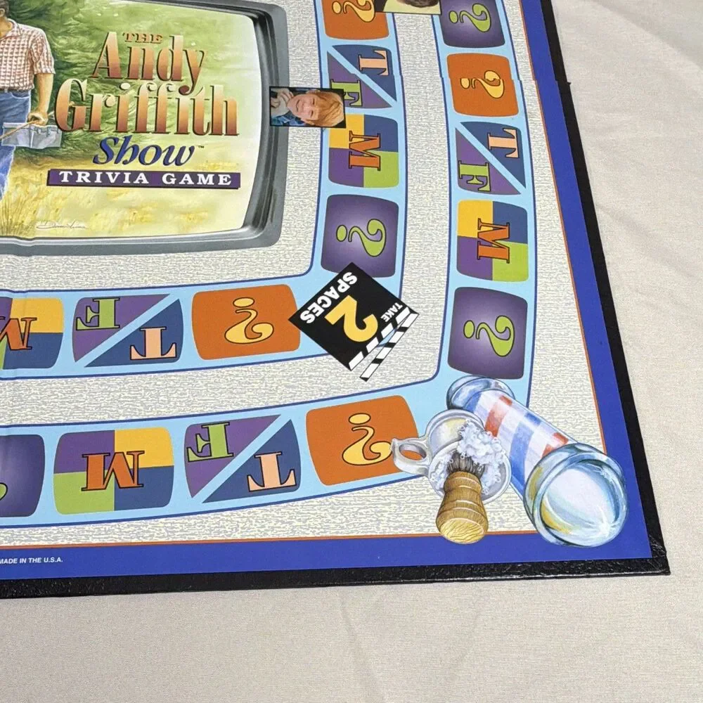 Vintage 1998 Andy Griffith Show Trivia Board Game Talicor Mayberry Complete
